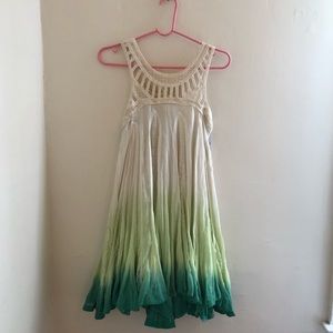 Free People One Amy Dip Dye Dress NWT
